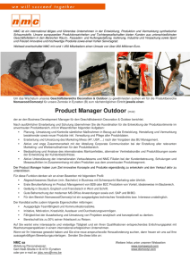 Product Manager Outdoor