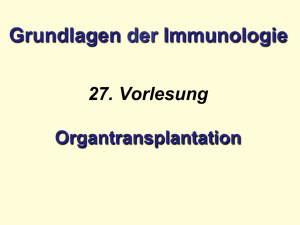 25. Organtransplantation.
