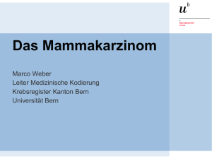 Mammakarzinom - Krebsregister Bern