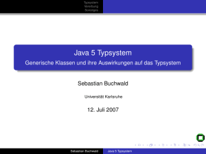 Generische Klassen in Java 5