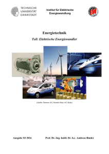 Energietechnik - Institut für Elektrische Energiewandlung