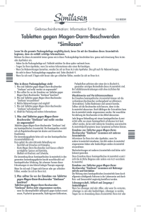 Tabletten gegen Magen-Darm-Beschwerden "Similasan"