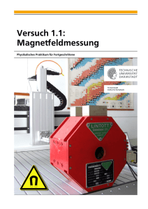 Magnetfeldmessung - IKP, TU Darmstadt