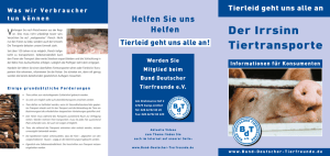 Der Irrsinn Tiertransporte - Bund deutscher Tierfreunde eV