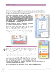 Einführung SQL