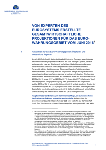 Von Experten des Eurosystems erstellte