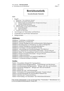 Betriebsstatistik beschreibende Statistik - Schmidt