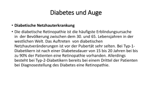 diabetes und auge
