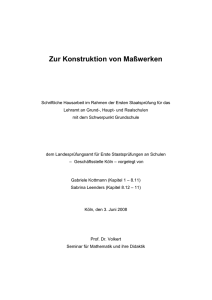 Examensarbeit - Zur Konstruktion von Maßwerken