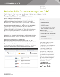 Datenbank-Performancemanagement 24x7