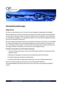 Herzrhythmusstörungen - QP Qualitätspraxen GmbH