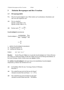 3 Einfache Bewegungen und ihre Ursachen