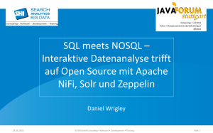 SQL meets NOSQL – Interaktive Datenanalyse trifft auf Open Source