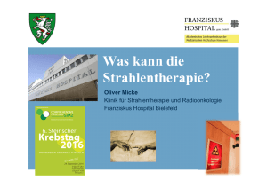 Was kann die Strahlentherapie?