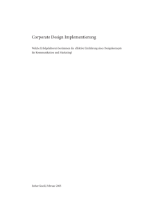 Corporate Design Implementierung