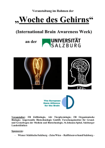 Woche des Gehirns - Universität Salzburg