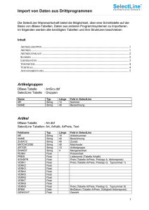 Import von Daten aus Drittprogrammen