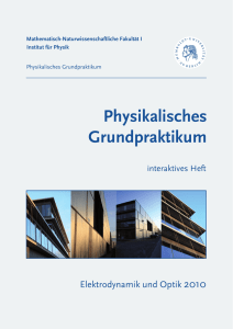 Physikalisches Grundpraktikum II