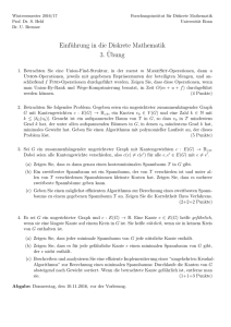 Zettel 3 - Forschungsinstitut für Diskrete Mathematik