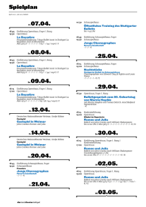 Spielplan - Die Staatstheater Stuttgart