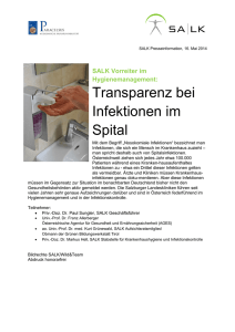 Transparenz bei Infektionen im Spital