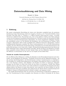 Datenvisualisierung und Data Mining