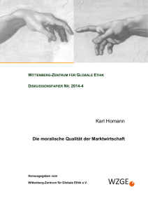 DP 14-04 Karl Homann Die moralische Qualität der Marktwirtschaft