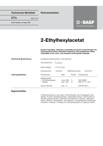 2-Ethylhexylacetat - Alkohole und Lösemittel BASF
