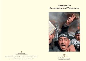 "Islamistischer Extremismus und Terrorismus"