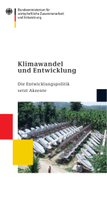 Klimawandel und Entwicklung