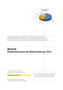 Kostenkennwerte der Modernisierung "Elm" - delta-q