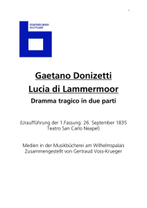 Gaetano Donizetti Lucia di Lammermoor