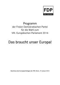 Das braucht unser Europa