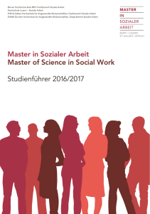 Master in Sozialer Arbeit Master of Science in Social Work