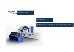 NUTAS E10 Nicht-invasives Ultraschall