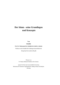 Der Islam - seine Grundlagen und Konzepte