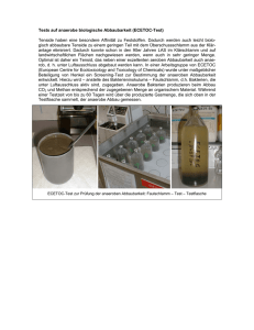 Tests auf anaerobe biologische Abbaubarkeit - Henkel