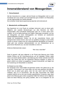 Innenwiderstand von Messgeräten