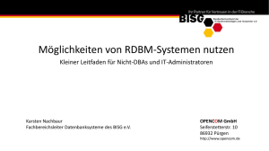 Möglichkeiten von RDBM-Systemen nutzen
