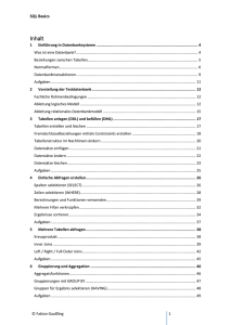 Schulungsskript SQL Basic Schulung – Kapitel 1 + 4