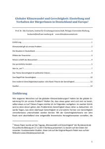 Globaler Klimawandel und Gerechtigkeit