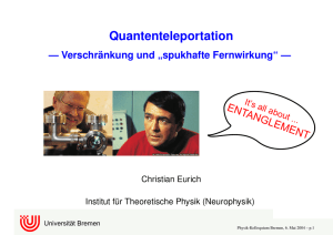 Quantenteleportation