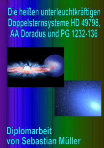 Die heißen unterleuchtkräftigen Doppelsternsysteme AA Doradus