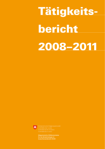 Tätigkeitsbericht 2008-2011