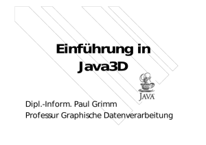 Einführung in Java3D