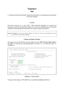 Tutorial 4 - Technische Informatik / Eingebettete Systeme