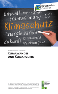 Klimawandel und Klimapolitik