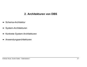 2. Architekturen von DBS