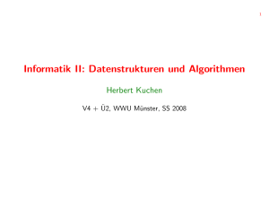 Informatik II: Datenstrukturen und Algorithmen