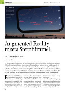 Augmented Reality meets Sternhimmel